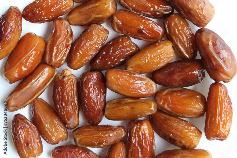 Background texture of date palm or dates