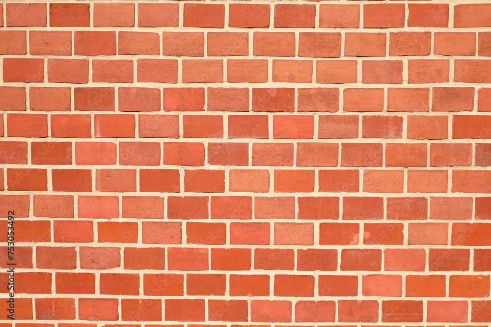 Fototapeta premium Struktura tło ściana czerwona cegła vintage Old red brick wall stara czerwona cegłą