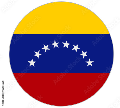 Free Download Venezuelan flag round shape - GFXLoad