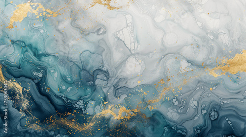 Wallpaper Mural Blue background marble abstract texture pattern gold watercolor gray white dark paint green luxury. Background silver blue marble ombre wall color canvas fluid ink gradient water concrete wash art  Torontodigital.ca