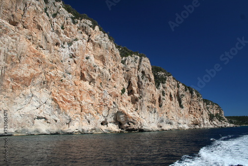 Turquoise water in the beautiful Orosei Gulf in Sardinia, Italy