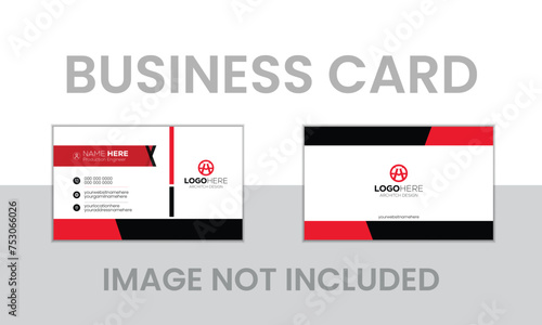 Double sided modern name card and creative business card.