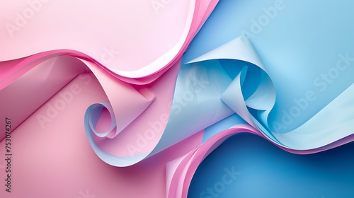 Clear paper finished dynamic background in pink blue