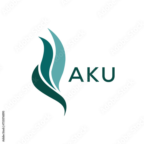 AKU logo design template vector. AKU Business abstract connection vector logo. AKU icon circle logotype. 
