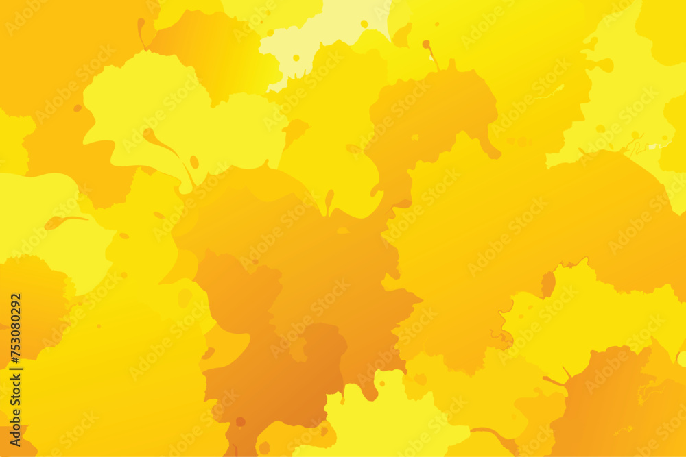 Yellow watercolor background for your design, watercolor background concept, vector