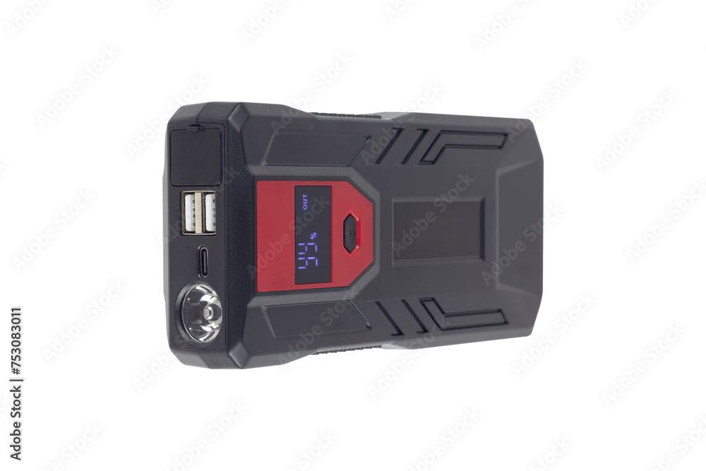 Starter charger, isolated from background Starter charger, isolated from background