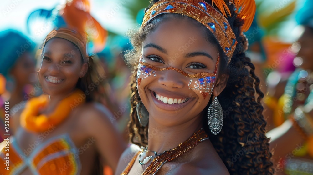 Energetic girl Samba Celebration: Vibrant Dancers in Motion Energetic girl Samba Celebration: Vibrant Dancers in Motion