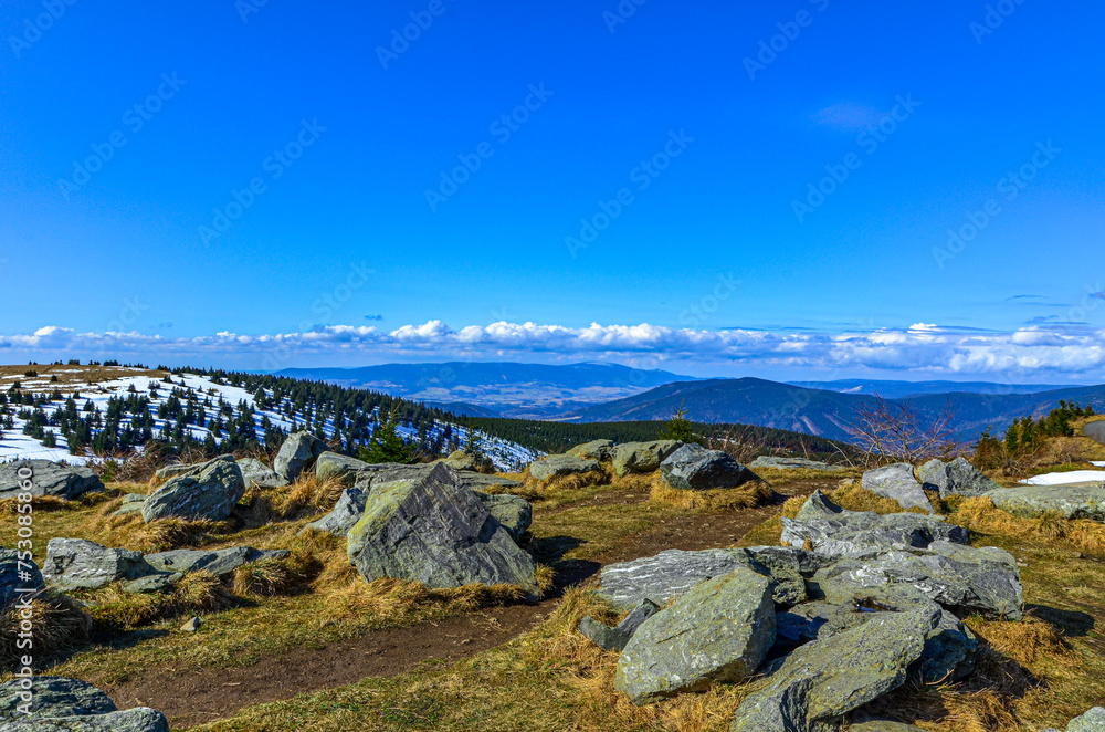 landscape in the czech Jeseniky mountains