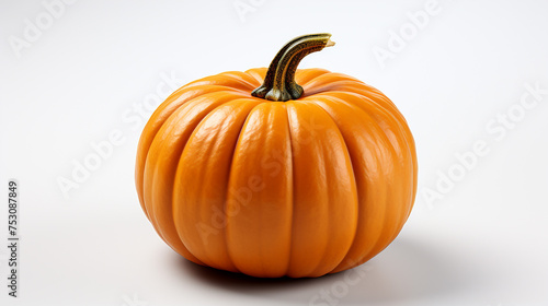 3d rendered photo of pumpkin on a white background  generative ai