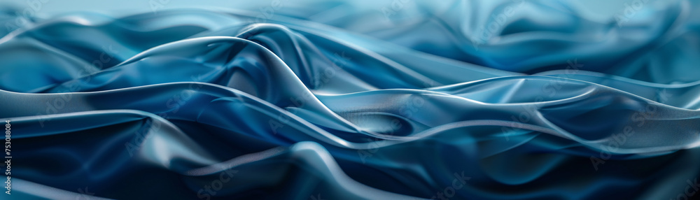 Obraz premium Flowing 3D fabric animation creating a calming effect