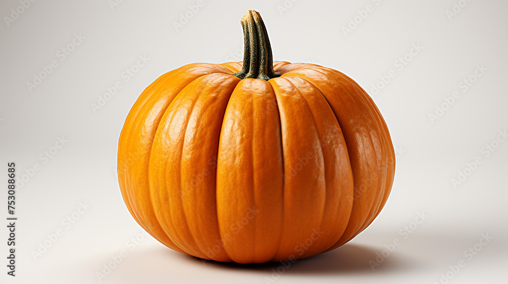 3d rendered photo of pumpkin on a white background, generative ai 3d rendered photo of pumpkin on a white background, generative ai