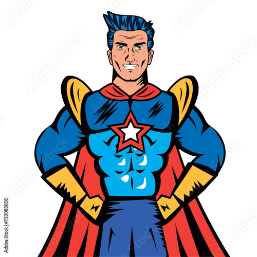 superhero pop art comic
