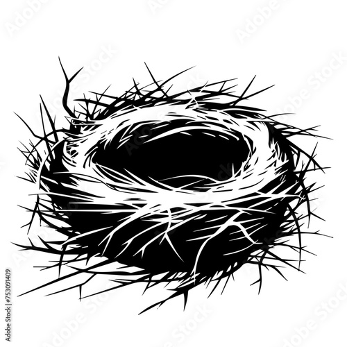 Bird Nest Nest Vector
