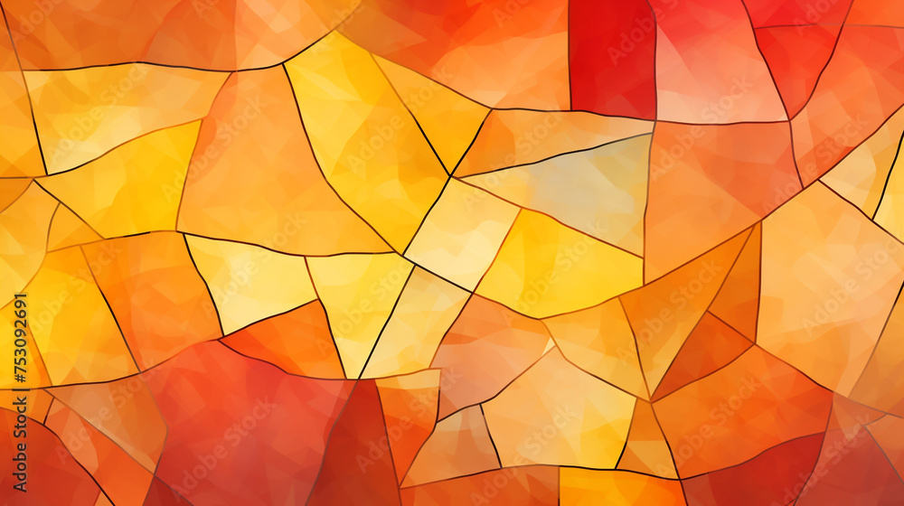Random pattern on stained glass that is yellow in tone. Random pattern on stained glass that is yellow in tone.