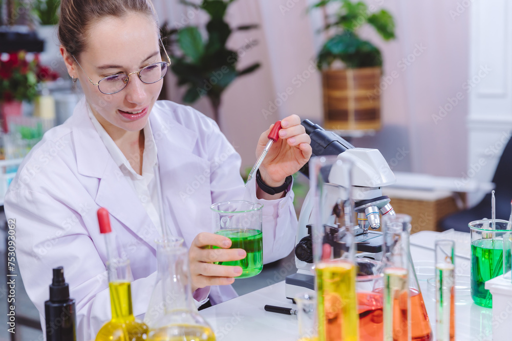 Scientist and people in science exam, test or group project in experiment or assignment at laboratory. Scientist or pharmacist work in scientific lab. Medical Development Laboratory. Scientist and people in science exam, test or group project in experiment or assignment at laboratory. Scientist or pharmacist work in scientific lab. Medical Development Laboratory.