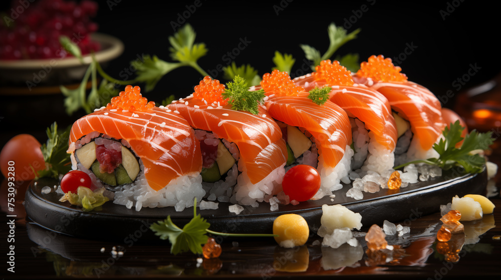 Premium Food Photography, Sushi, Japanese Cuisine. Premium Food Photography, Sushi, Japanese Cuisine.
