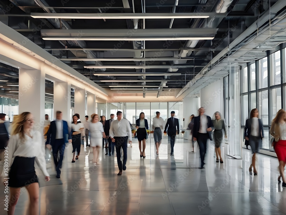 group of people walking in subway station