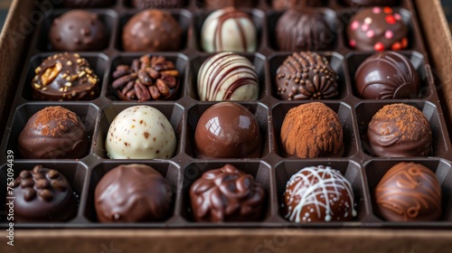 box of chocolates in an elegant and stylish packaging