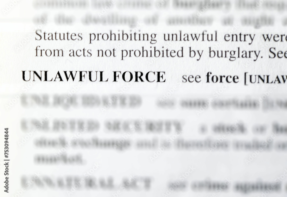 unlawful force unlawful force
