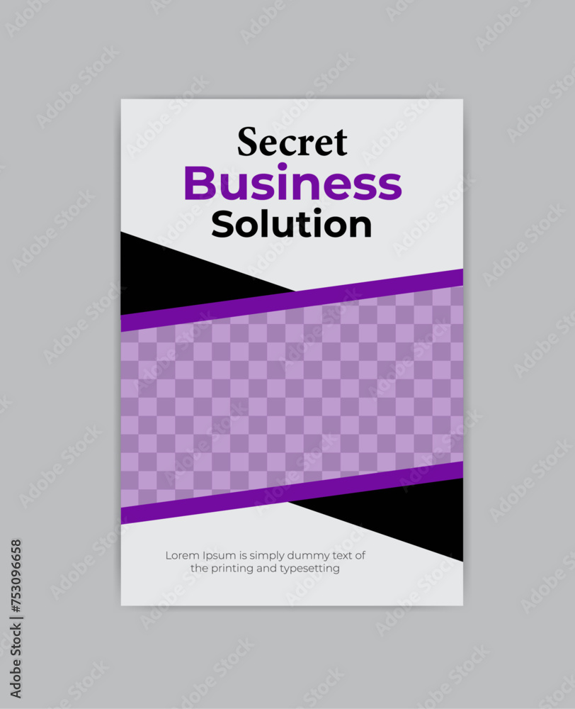 Naklejka premium modern business book cover design template 