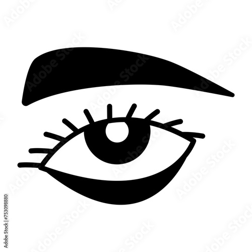 removing lower eyelid Laser Skin treatment concept, Dark Circle Under Eyeball vector icon design, Cosmetology or Cosmetologist Symbol, esthetician beautician Sign, Beauty treatment stock illustration