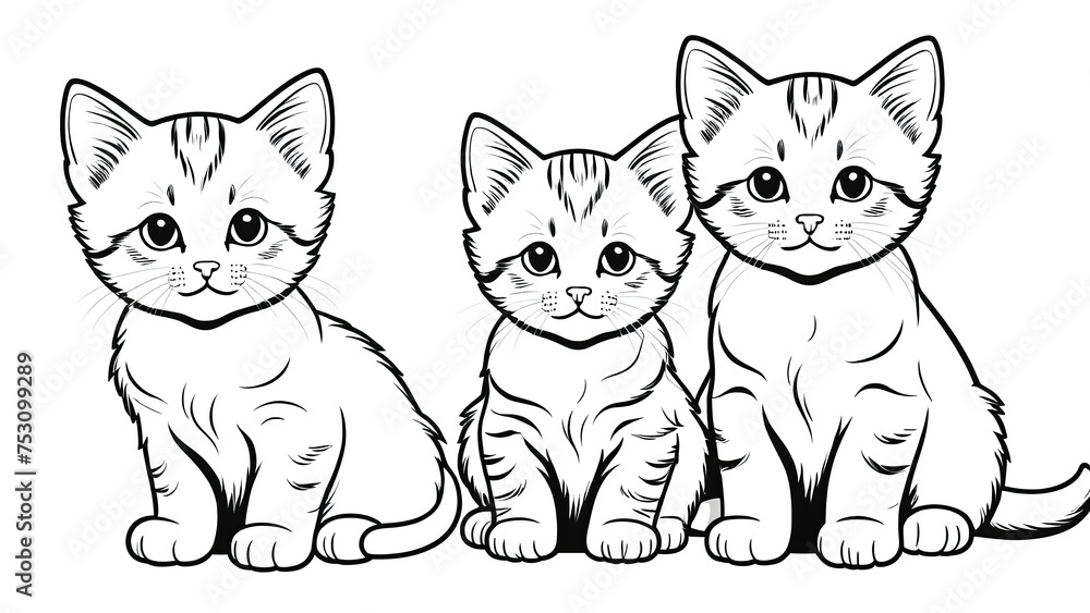 cat coloring pages printable