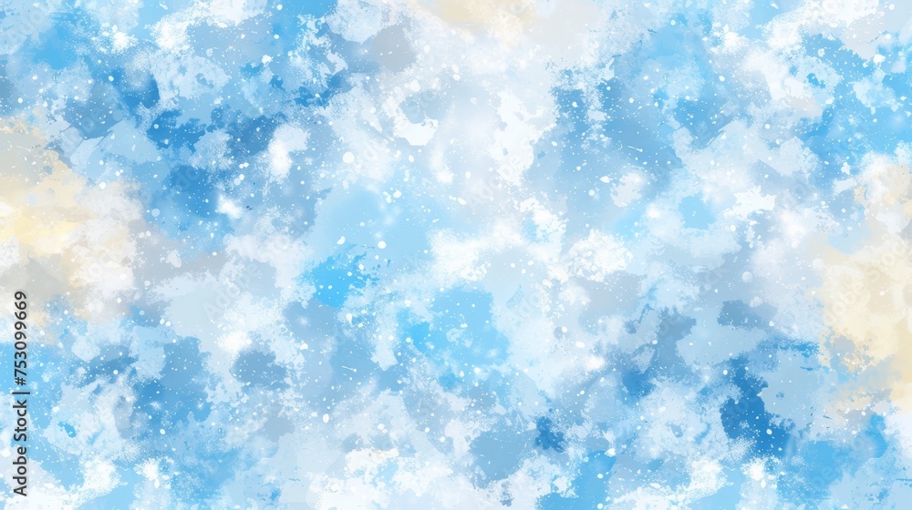 Tranquil spring morning essence shown with delicate sky blue and pale yellow watercolor strokes Tranquil spring morning essence shown with delicate sky blue and pale yellow watercolor strokes