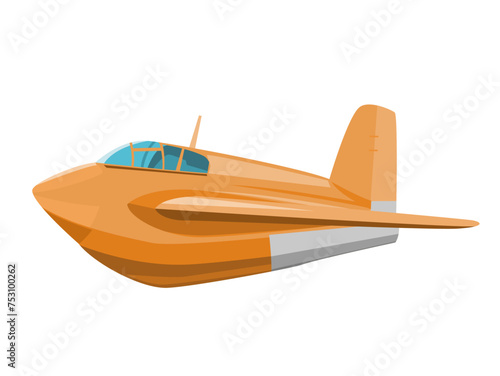 ロケット戦闘機（オレンジ色）