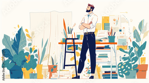 Artist Modern Illustration