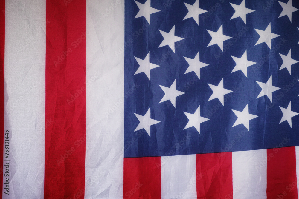 Fototapeta premium The flag of the USA. Close up.