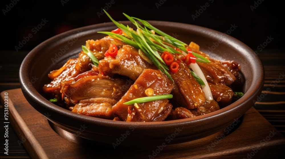 Korean pig trotter. Generative AI Korean pig trotter. Generative AI