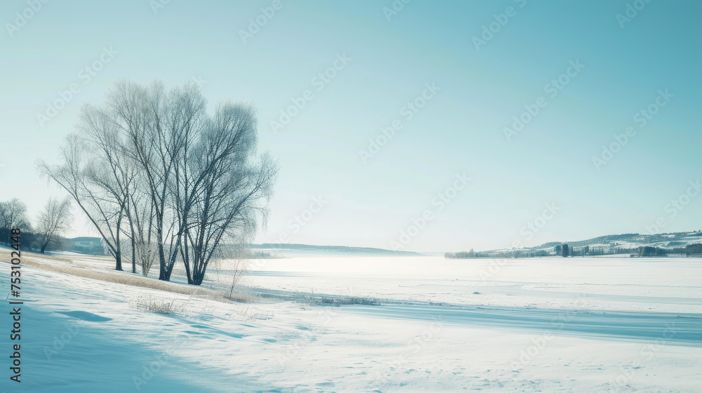 Silent Symphony: Snowy Swedish Vista in Artistic Form Silent Symphony: Snowy Swedish Vista in Artistic Form