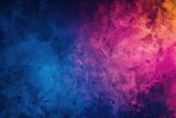 Grainy gradient background blue pink yellow abstract glowing color wave black dark backdrop noise texture