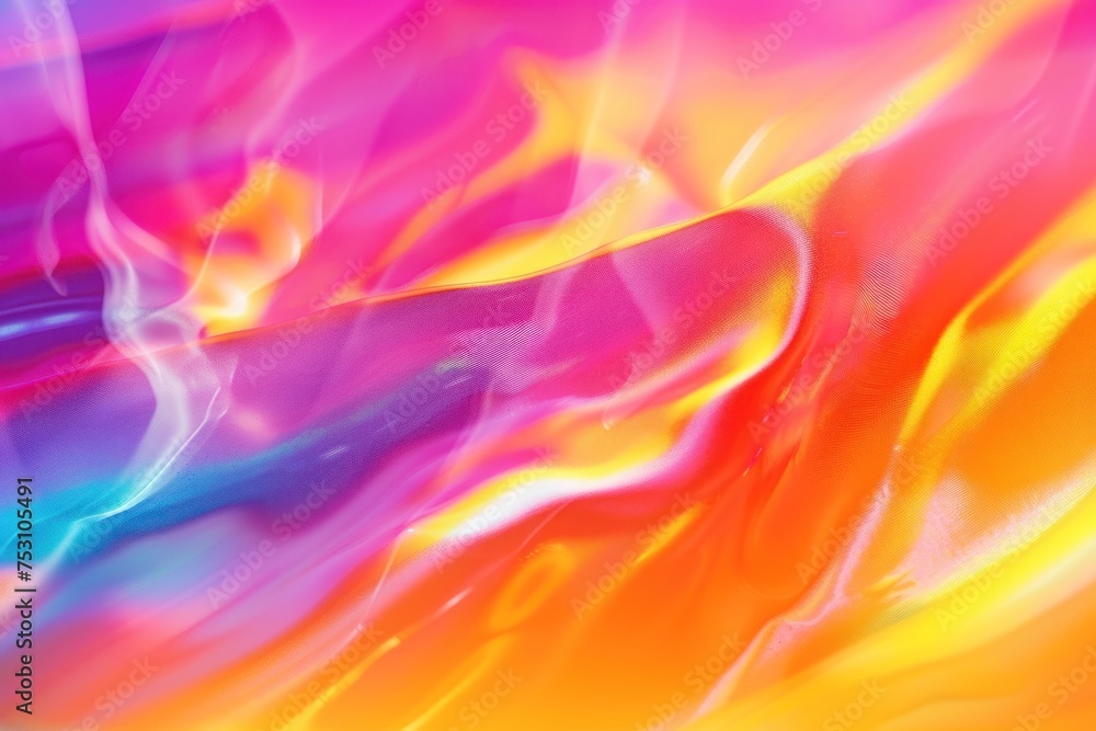 Obraz premium Neon colors flow, grainy texture effect, colorfull color gradient background blurred futuristic banner design