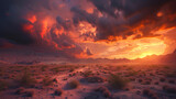 Ethereal Desert Dusk: A Symphony of Shadows