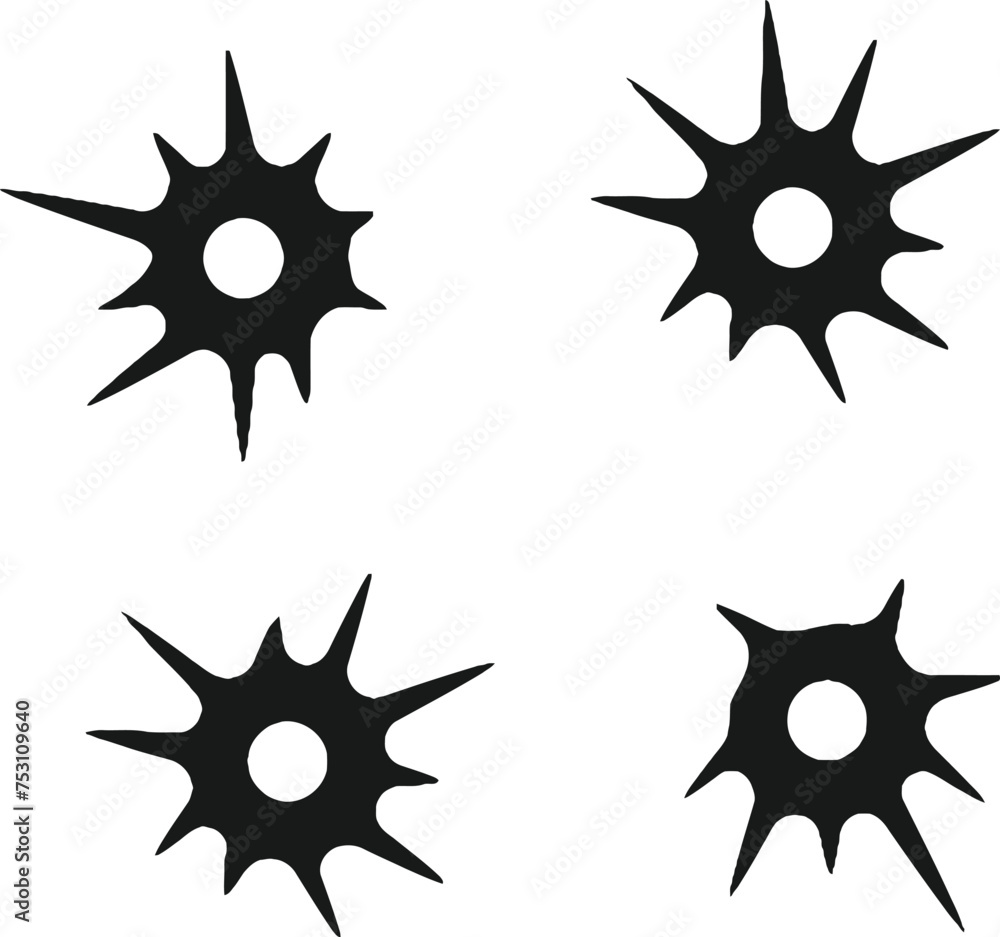Vector gunshot Vector gunshot