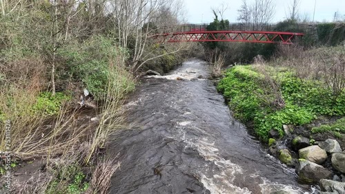 balrothery weir on the river dodder in dublin