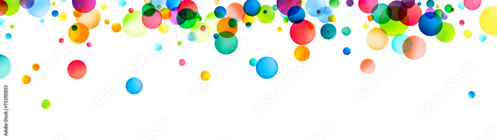 Colorful Spheres Floating