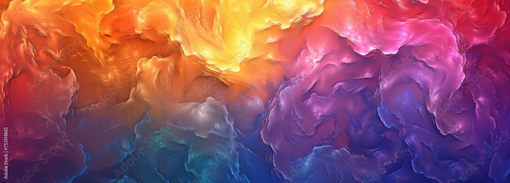 Fototapeta premium Painting using colour and texture in abstract art. subtle pattern of colours. Apply background paint. Creative graphic design with fractal artwork