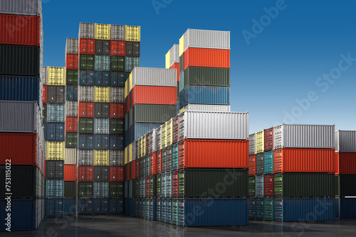 Container site in cargo har...
