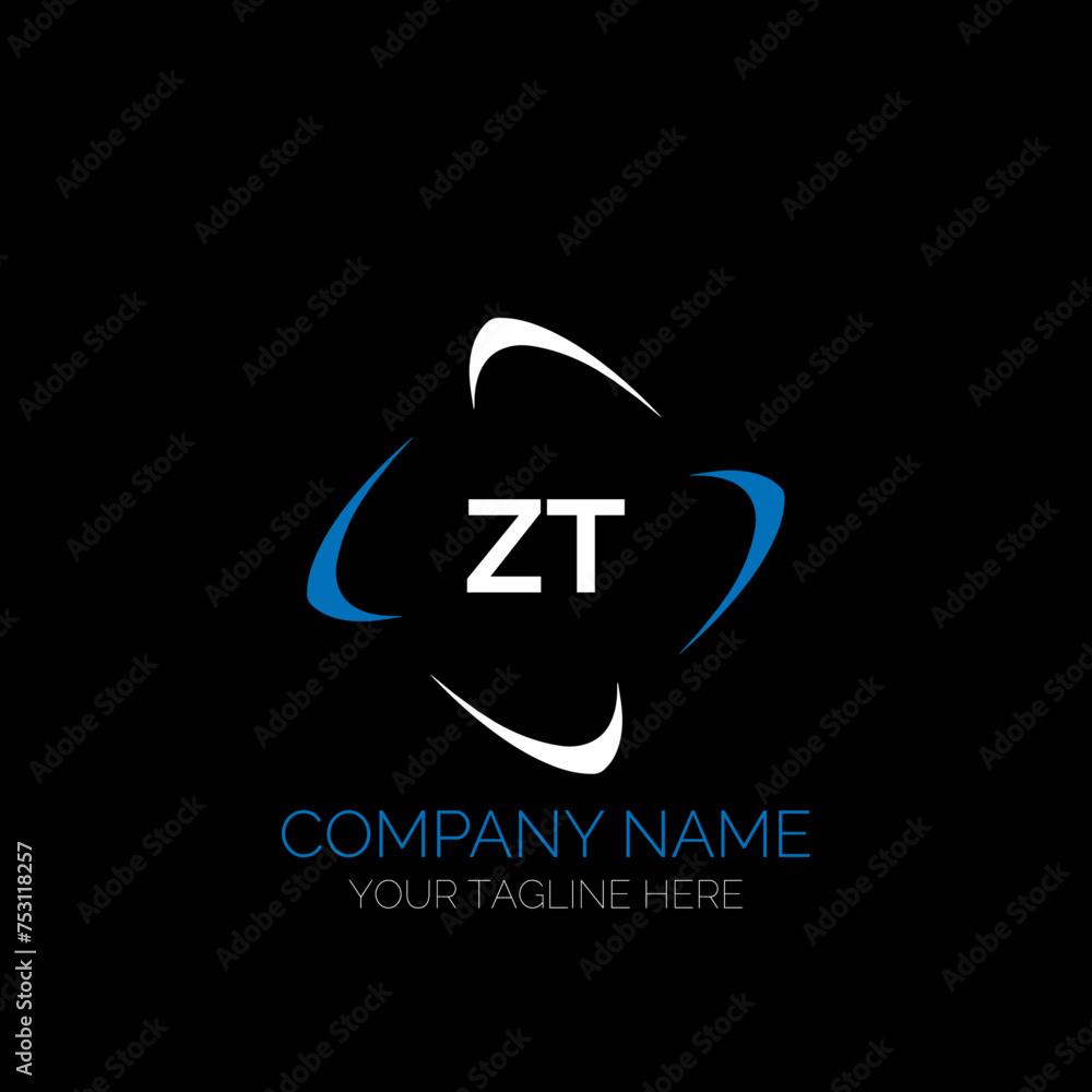 ZT letter logo creative design. ZT unique design. ZT creative initials letter logo concept. ZT letter logo design on black background. ZT letter logo creative design. ZT unique design. ZT creative initials letter logo concept. ZT letter logo design on black background.