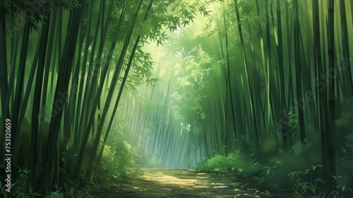 Path Through a Bamboo Forest © LabirintStudio