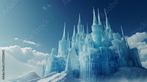 Ice Castle Atop Mountain © LabirintStudio
