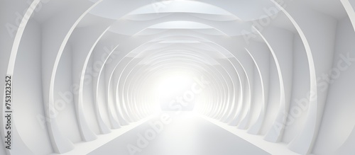 White tunnel illustration Digital artwork Editor
