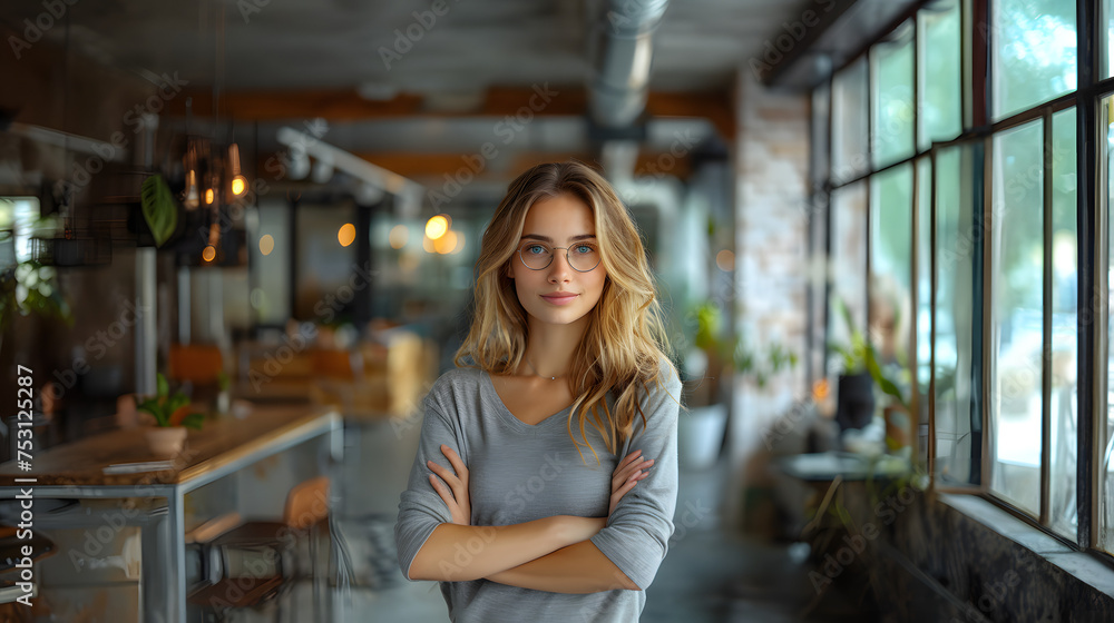 Fototapeta premium beautiful and confident business woman teacher 