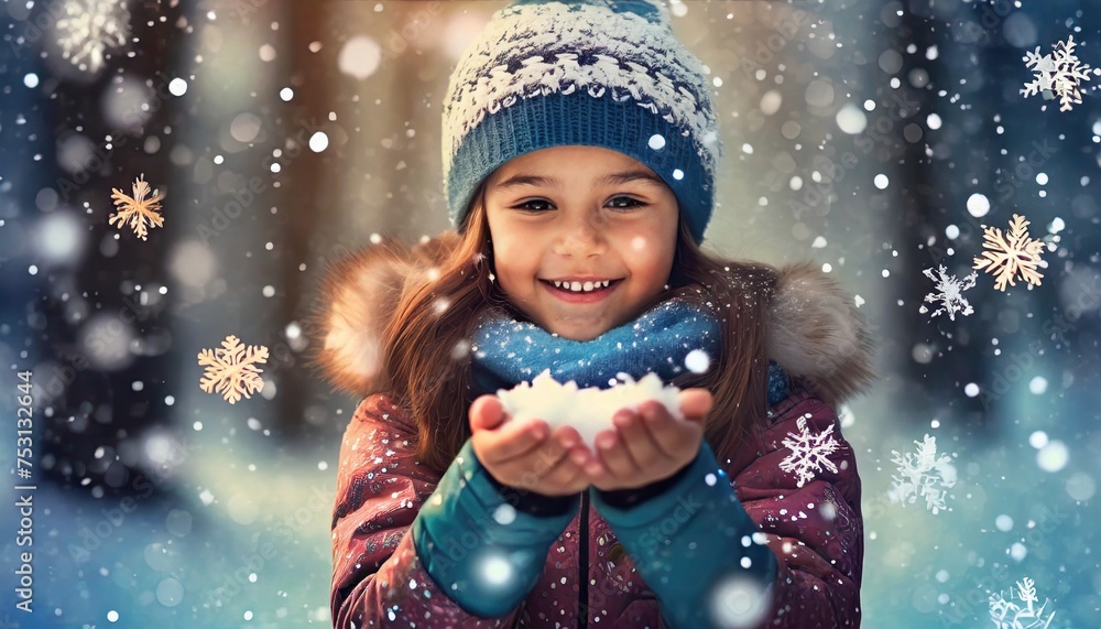 child in the snow child in the snow