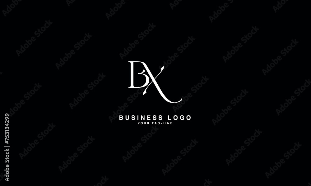 BX, XB, B, X, Abstract Letters Logo Monogram BX, XB, B, X, Abstract Letters Logo Monogram
