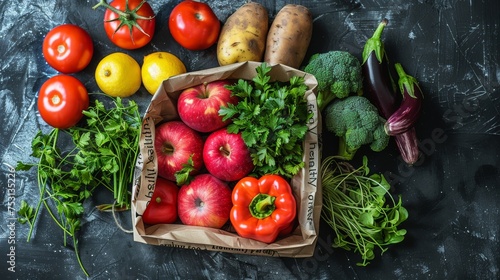 fresh vegetables in a basket