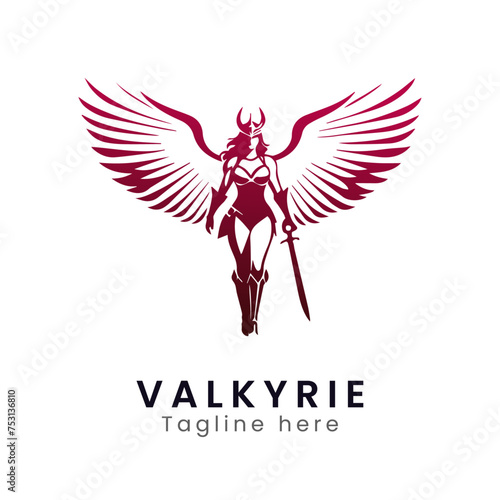 valkryie logo design template