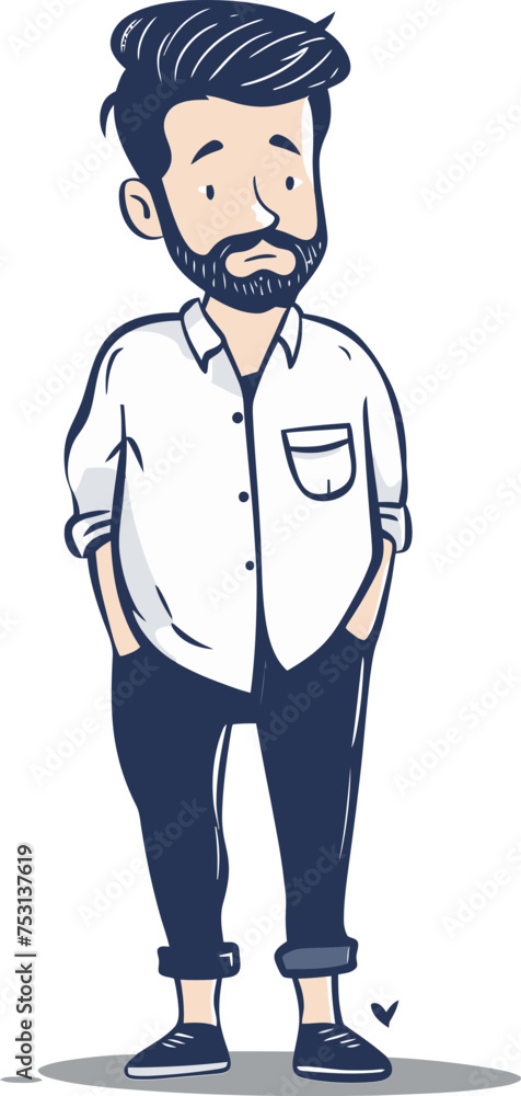 Man in Moonlight Lunar Illumination in Vector Art Man in Moonlight Lunar Illumination in Vector Art